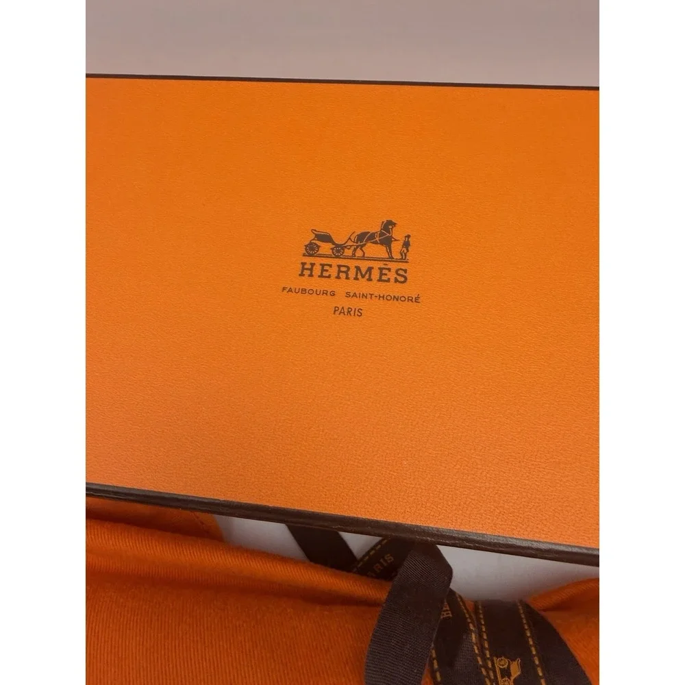 Hermès Paris Tout Simple HTS 4 Pc Stainless Flatware Set Box & Travel Roll